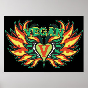 Vegan Vingar Poster
