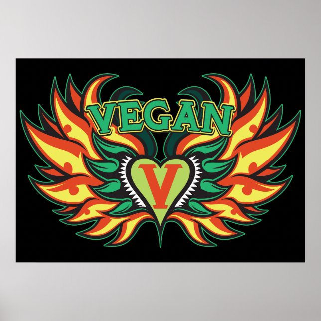 Vegan Vingar Poster (Framsidan)
