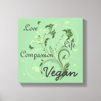 Vegan wall art canvastryck