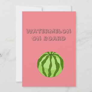 Vegan Watermelon Gravid annonscertifikat Julkort