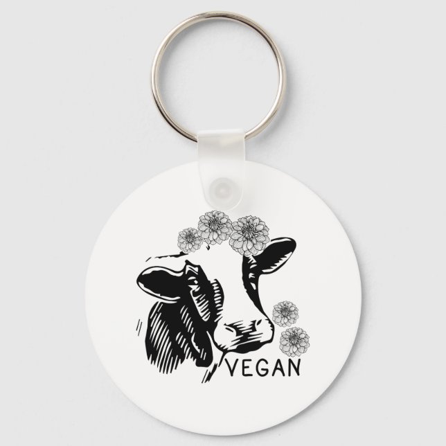 Vegan Workout Animal Free Die Vegetarian Gifts Nyckelring (Framsida)