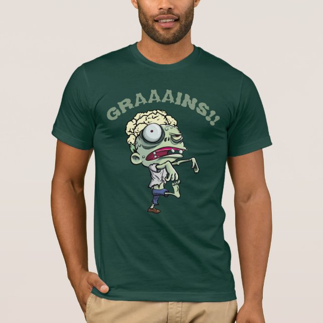 Vegan Zombie T Shirt (Framsida)