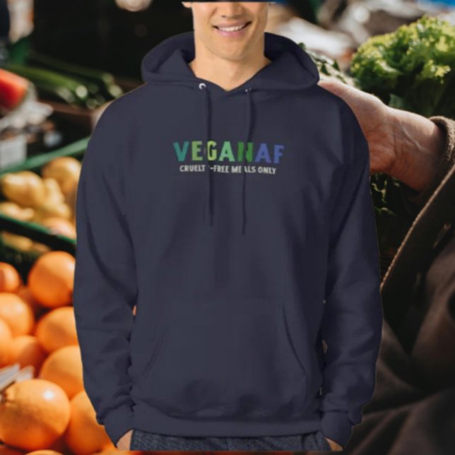 VeganAF No-Background Hoodie – Cruelty-Free (Skapare uppladdad)