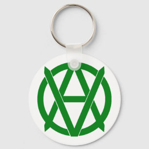 Veganarchism! Nyckelring