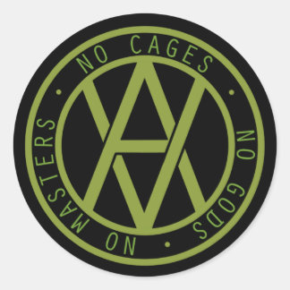 Veganarchy Runt Klistermärke