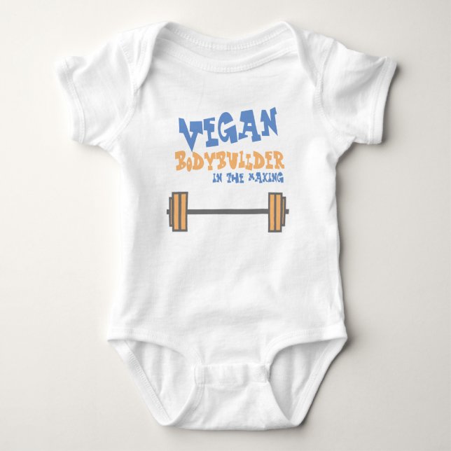 Veganbabyen växer t shirt (Framsida)