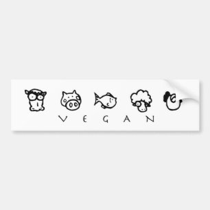 Veganbildekal Bildekal