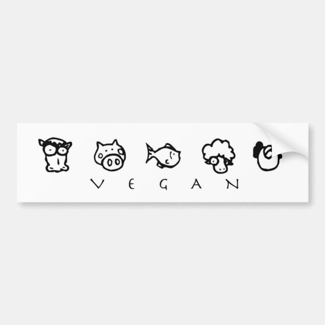 Veganbildekal Bildekal (Framsidan)