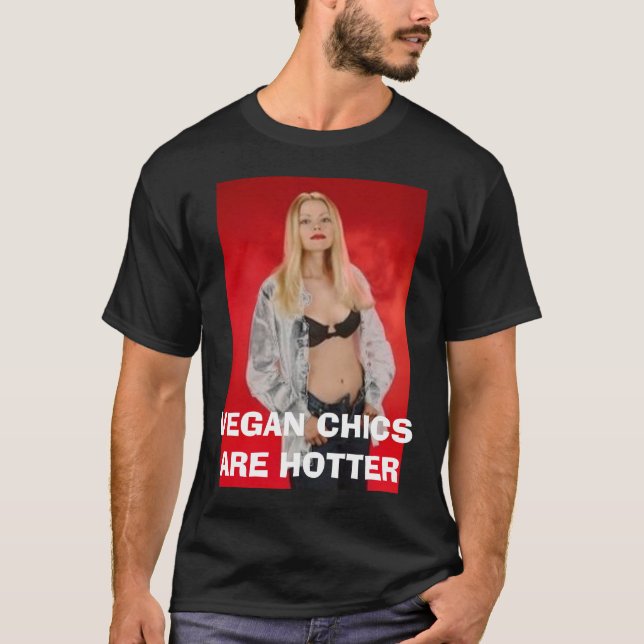 VEGANCHIC ÄR VARMMARE T SHIRT (Framsida)