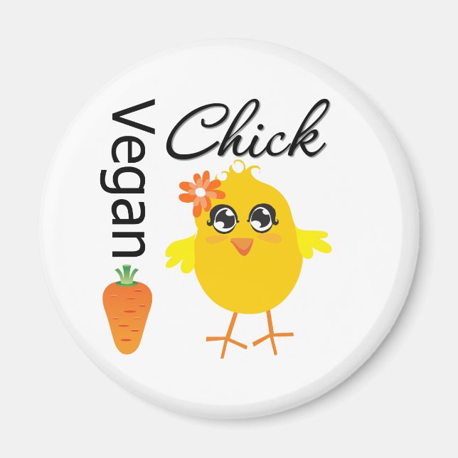 Veganchick 2 magnet (Framsidan)