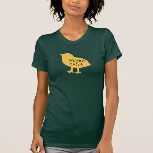 VeganchickCamo utslagsplats (gult) T-shirt