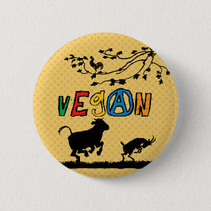 Veganemblem Knapp