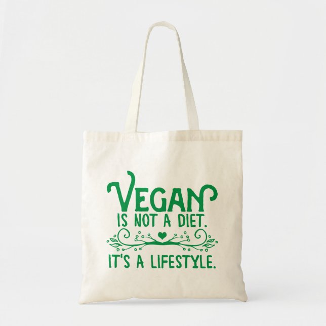 Veganen är inte en banta tygkasse (Framsidan)