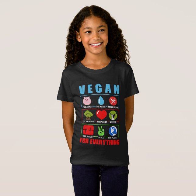 Veganen bantar skjortan för älskare för t shirt (Hel framsida)