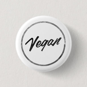 VEGANEN klämmer fast emblem Knapp