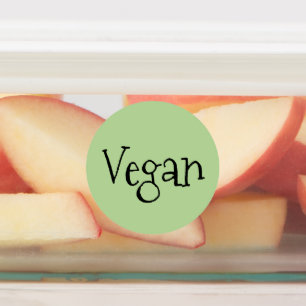 Veganetikett Klistermärke