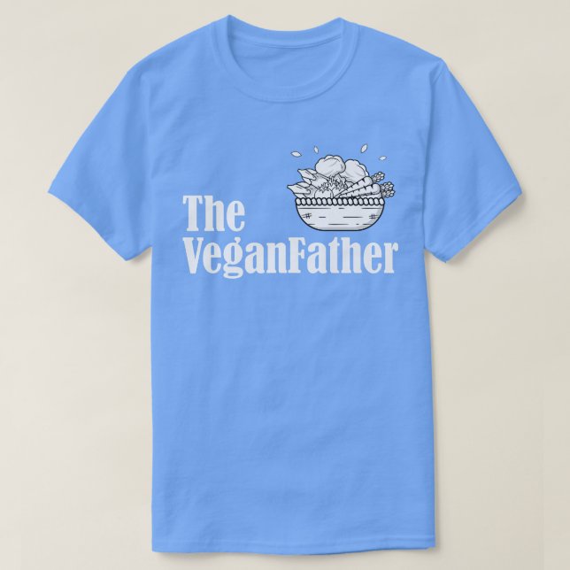 Veganfather Vegan Raw Food Pappa Funny Plant Bas T Shirt (Design framsida)