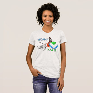 Veganflagga 300 skyddar "oss äter middag ikväll på t-shirt