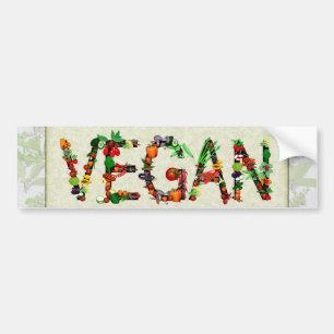 Vegangrönsaker Bildekal