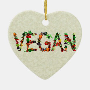 Vegangrönsaker Julgransprydnad Keramik