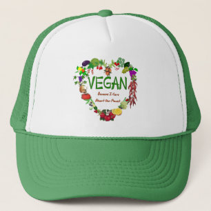 Veganhjärta Truckerkeps