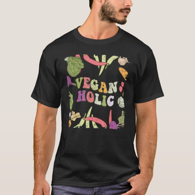 VeganholInternationella vegetardagen Veggies Vegan T Shirt (Framsida)