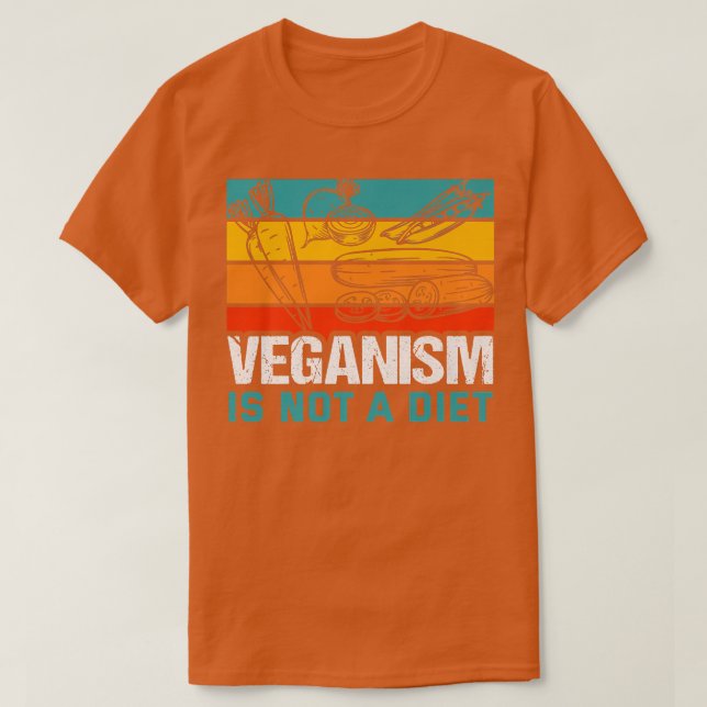 Veganism är inte en diet Meme Vegan Plant Powered  T Shirt (Design framsida)