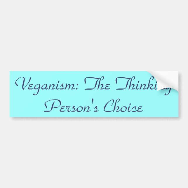 Veganism: Den primaa tänkande personen Bildekal (Framsidan)
