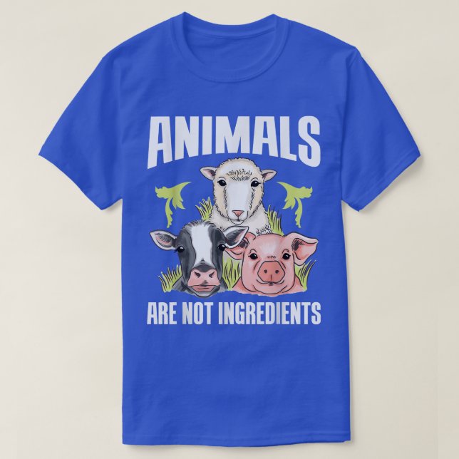 Veganism-djur är inte ingredienser för MeatFree T Shirt (Design framsida)