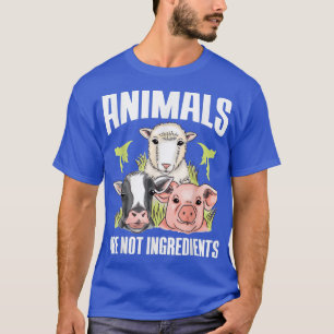 Veganism-djur är inte ingredienser för MeatFree T Shirt