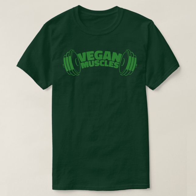Veganism Muscles Plant Älskare Vegan Life T Shirt (Design framsida)
