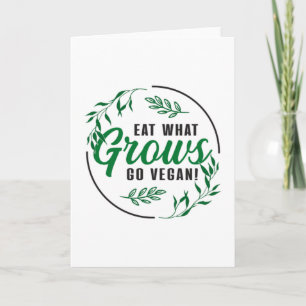 Veganism Vegans Animal Högers Vegan Funny Gift Kort