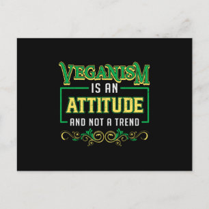 Veganism Vegetarian Vegetables Vegan Gift Idea Vykort
