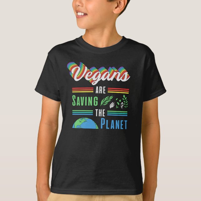 Veganism Veggie Vegetables Vegan Animals Gift Idea T Shirt (Framsida)