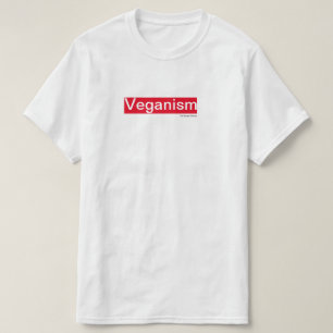 Veganismskjorta (vit) t shirt
