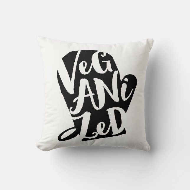 Veganized Vegan Anpassningsbar Background Färg Kudde (Framsida)