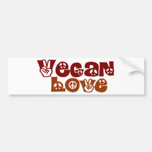 Vegankärlek Bildekal