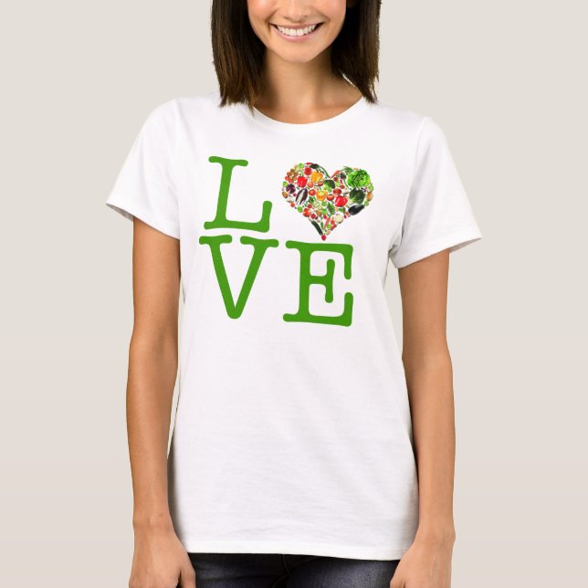 Vegankärlek T-shirt (Framsida)