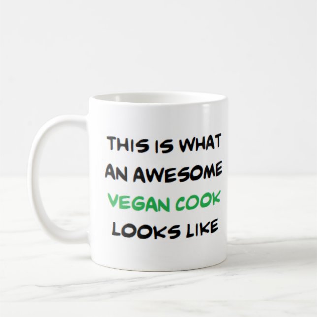 vegankock, fantastisk kaffemugg (Vänster)
