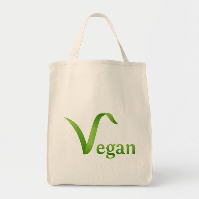 Veganlivsmedeltotot hänger lös tygkasse (Framsidan)