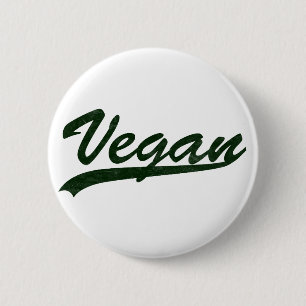 Veganlogotypemblem Knapp