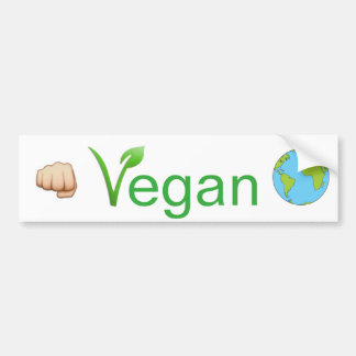 Veganmärkning för bumperbil Veganism Bildekal