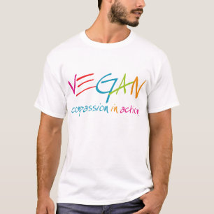 Veganmedkänsla i handling tee shirt