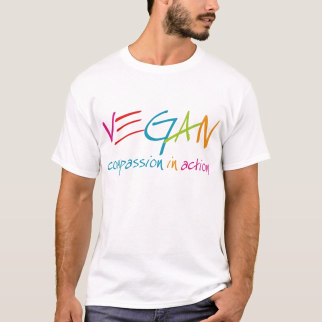 Veganmedkänsla i handlingT-tröja T Shirt (Framsida)