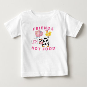 VeganMessaged skjorta - mat för vänner inte T Shirt