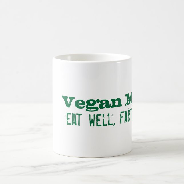 VeganMotto: äta väl, fisen ofta Kaffemugg (Center)