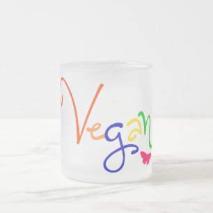 Veganmugg Frostad Glasmugg