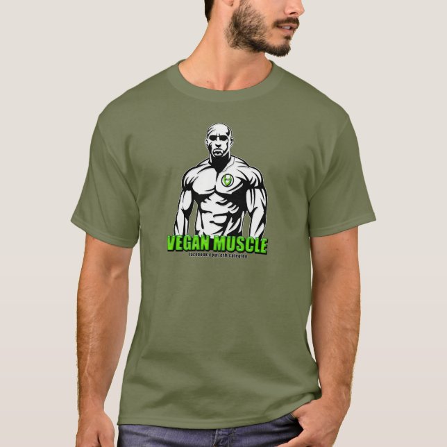 Veganmuskeldräkt T-shirt (Framsida)