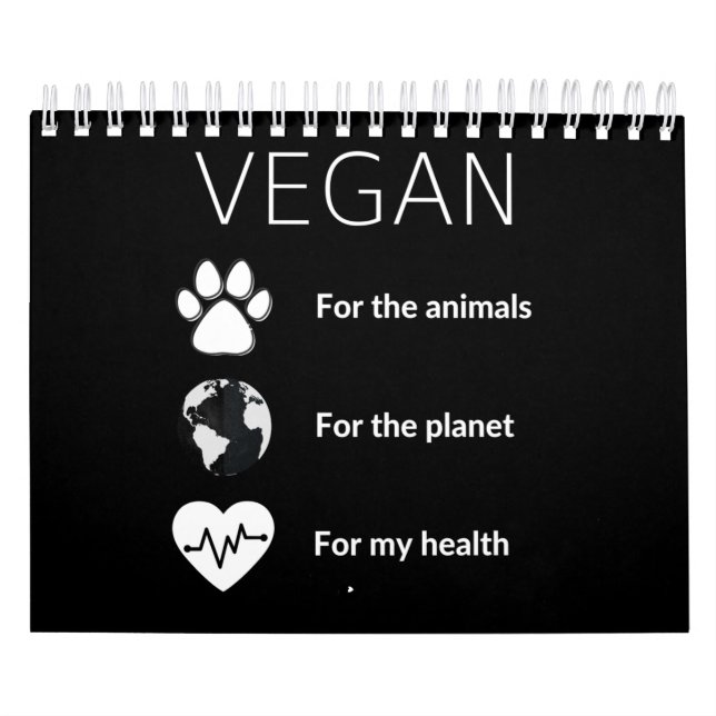 Vegano por los animales| Vegan för djur Kalender (Omslag)