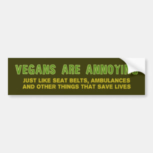 Vegans är förargliga bildekal